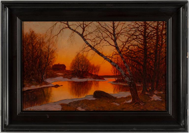 EDVARD ROSENBERG, oil on canvas, signed and dated 1923.