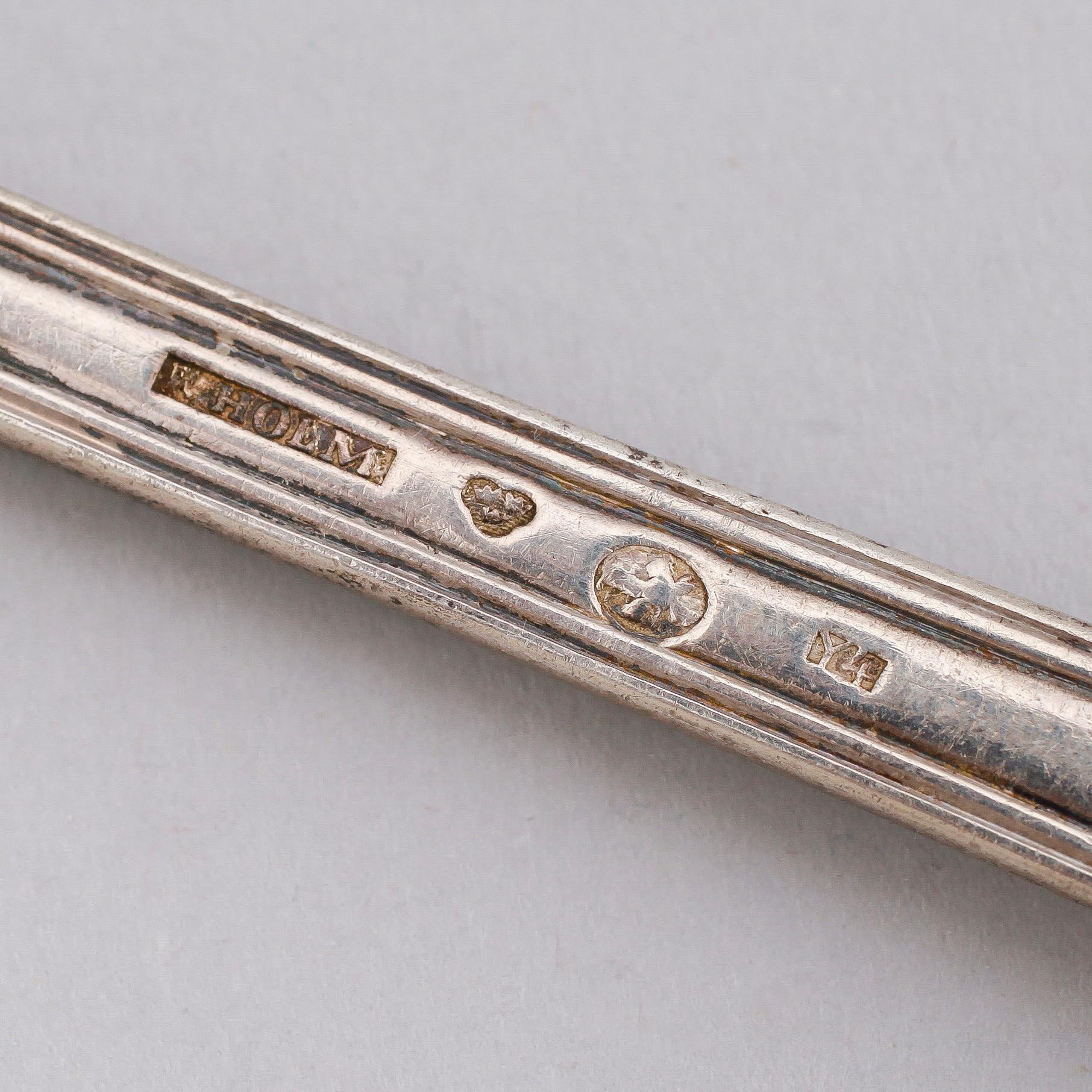 RAGUSKED, silver, Frans Holm, Vadstena 1853. Vikt ca 118 gram.