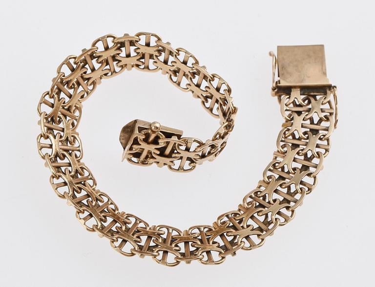 ARMBAND, 18k guld, Stockholm, 1968. Vikt ca 20 gr.