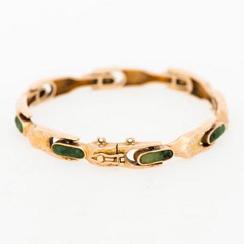 A BJÖRN WECKSTRÖM BRACELET, "Namban", zoisite, 14K gold. Lapponia 1976.