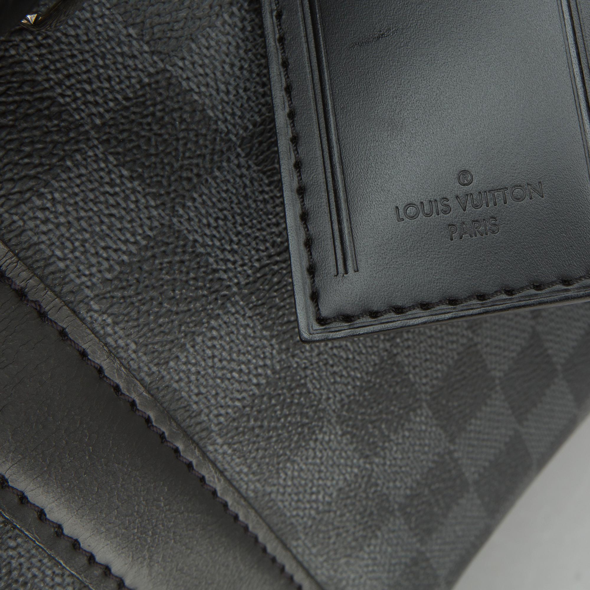VÄSKA, "Keepall 45 bandouliere damier graphite", Louis Vuitton.