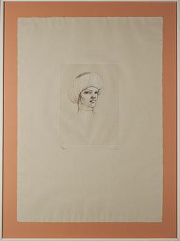 LEONOR FINI, etsning, signerad och numrerad 80/186.