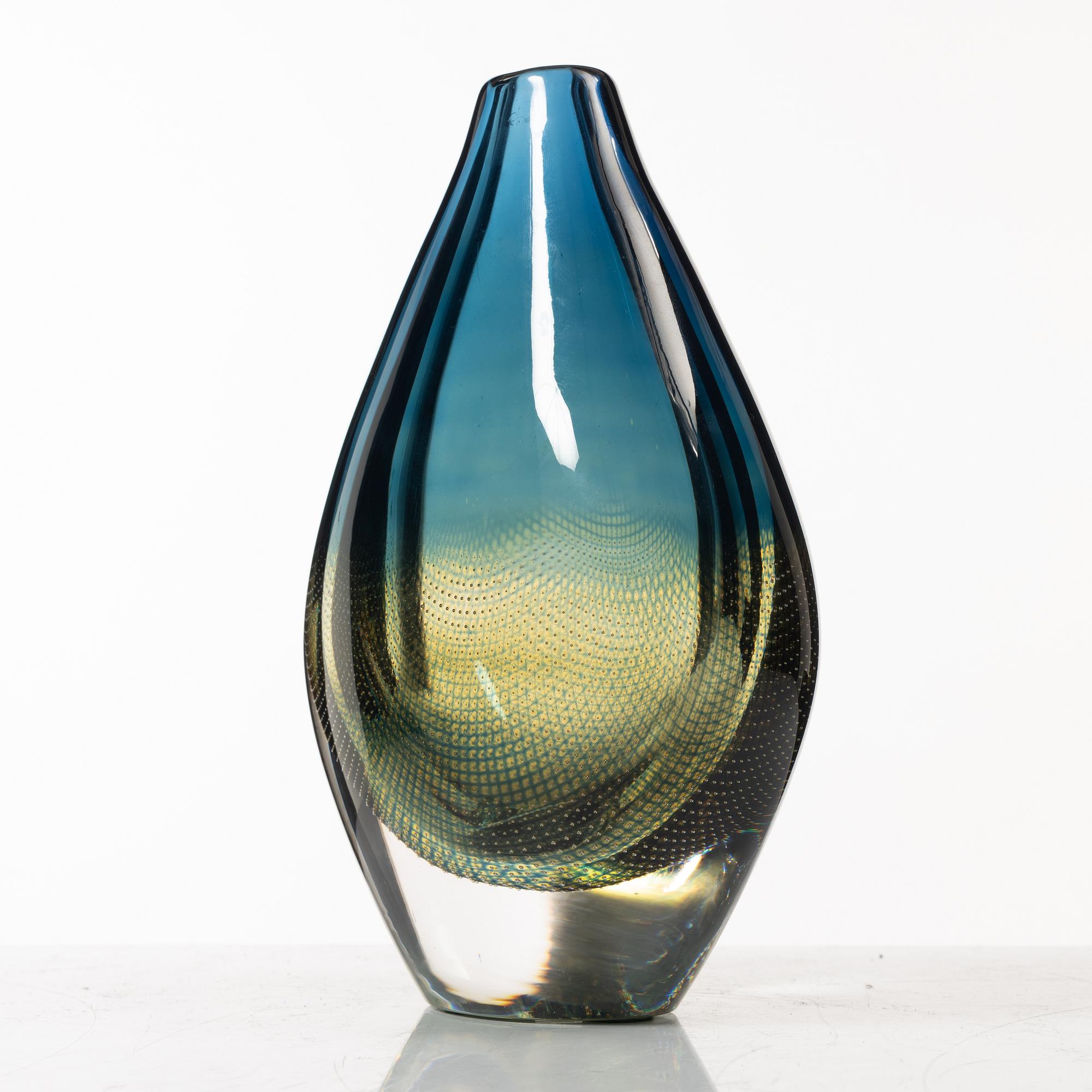 Sven Palmqvist, a 'Kraka' glass vase, Orrefors.