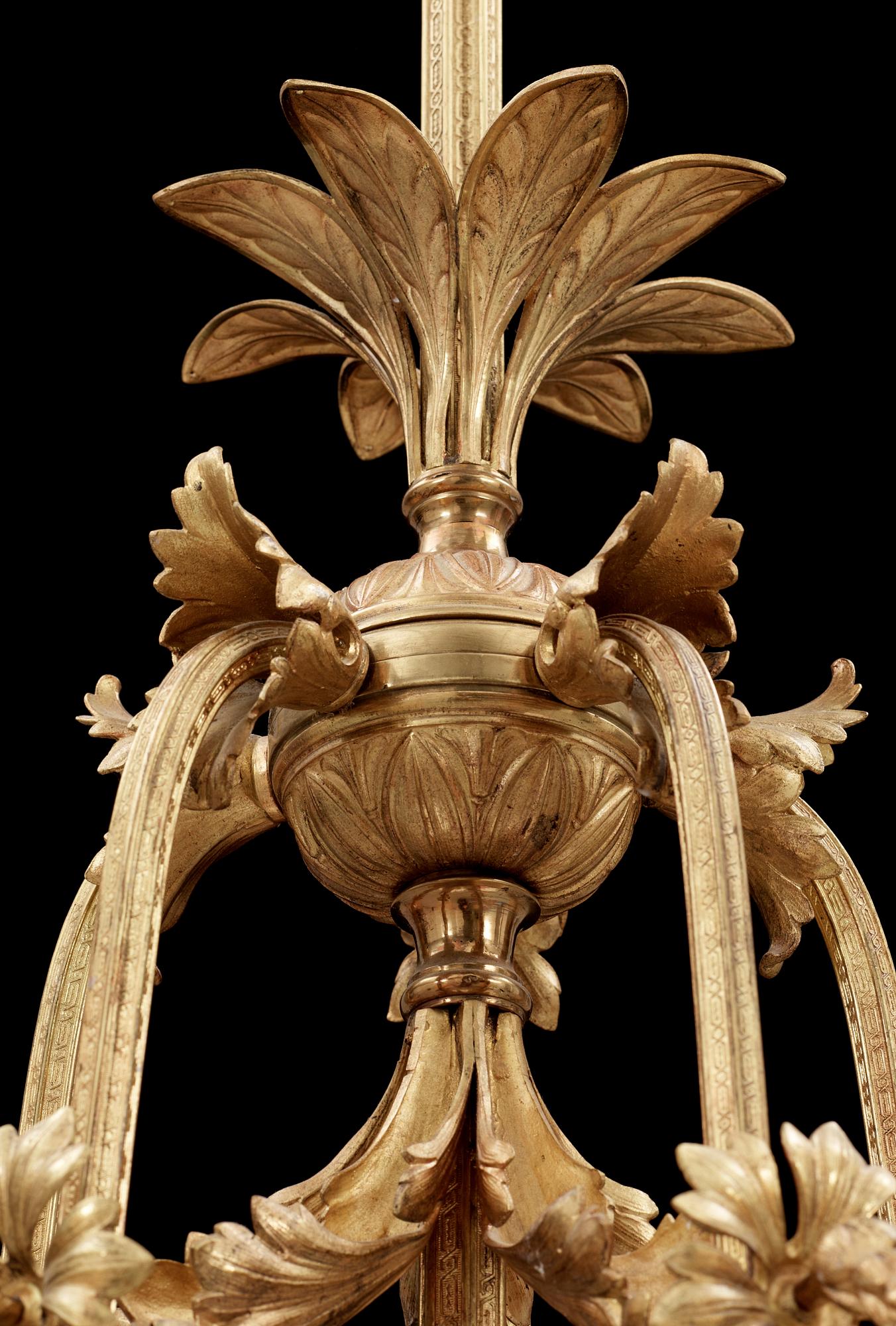 TAKKRONA, Oscariansk, 1800-talets slut. H 90.