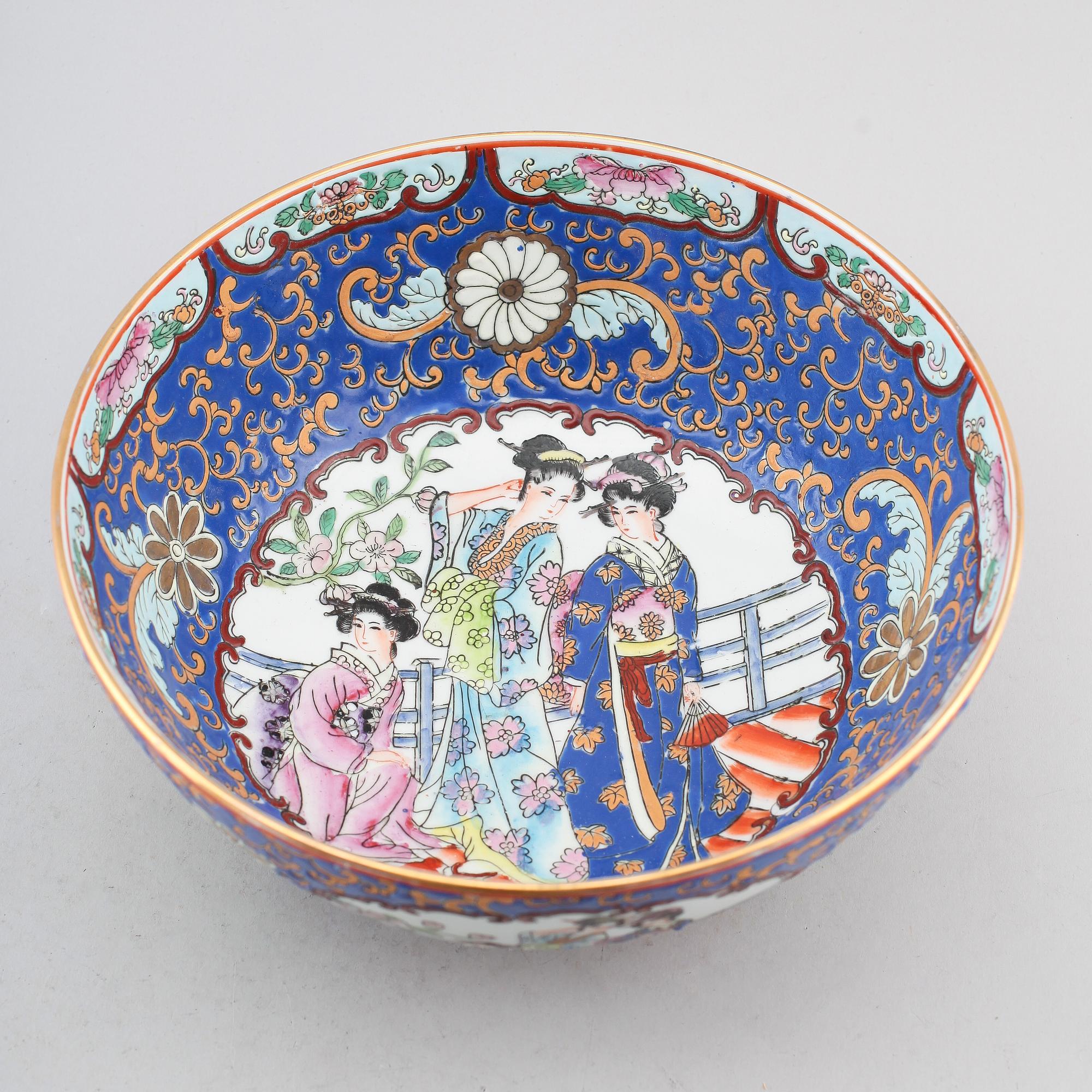 BÅLSKÅL, porslin, Kina, 1900-/2000-tal.