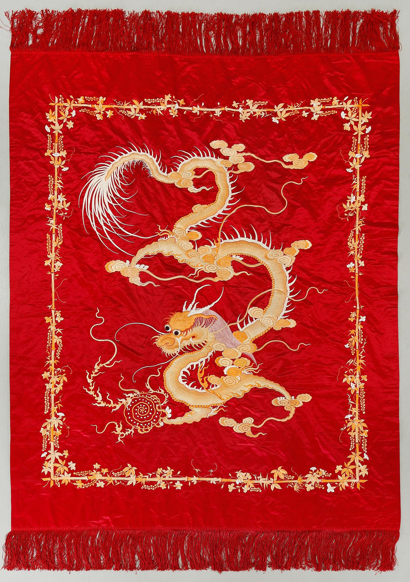 A chinese textile from the 20th century.