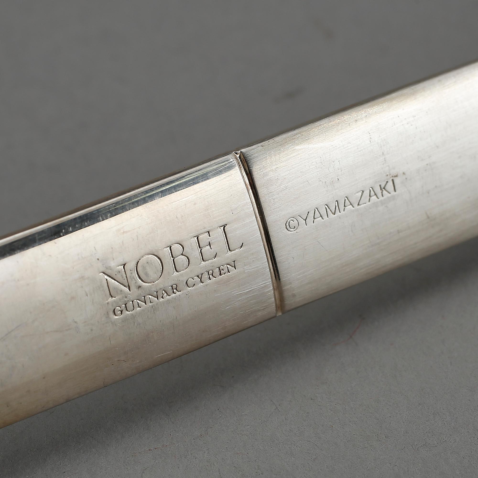 BESTICK, 13 delar, rostfritt stål, "Nobel", Gunnar Cyrén, Yamazaki, Gense.