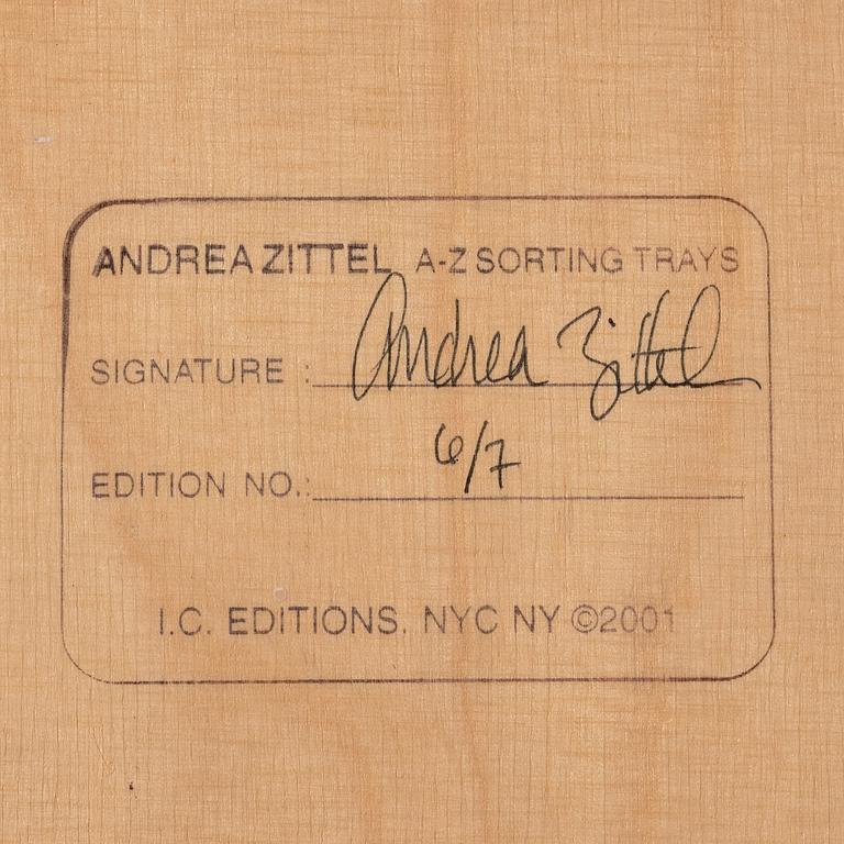 Andrea Zittel, "A-Z Sorting Trays".