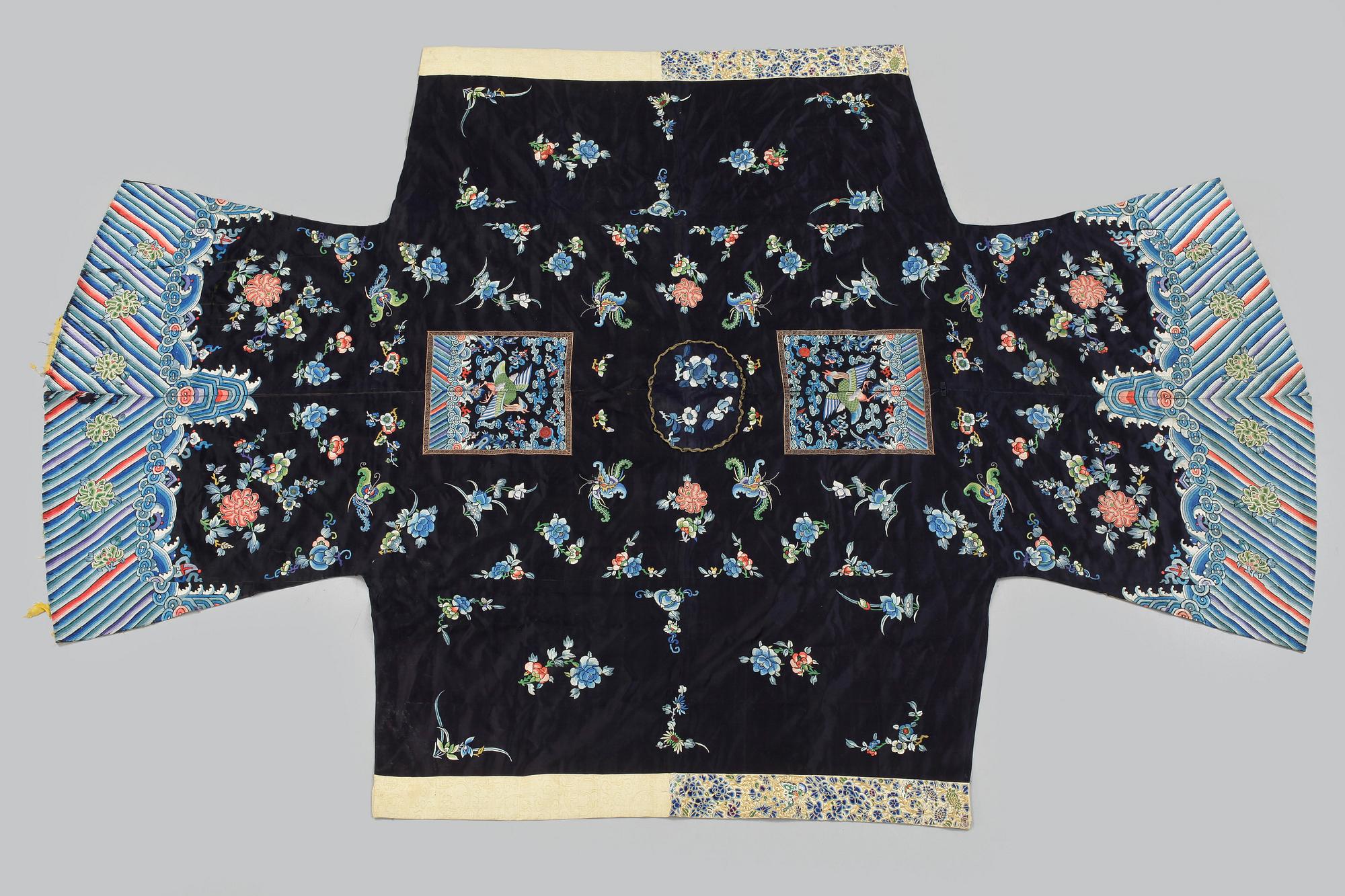 KIMONO, sidenbroderi, Kina.