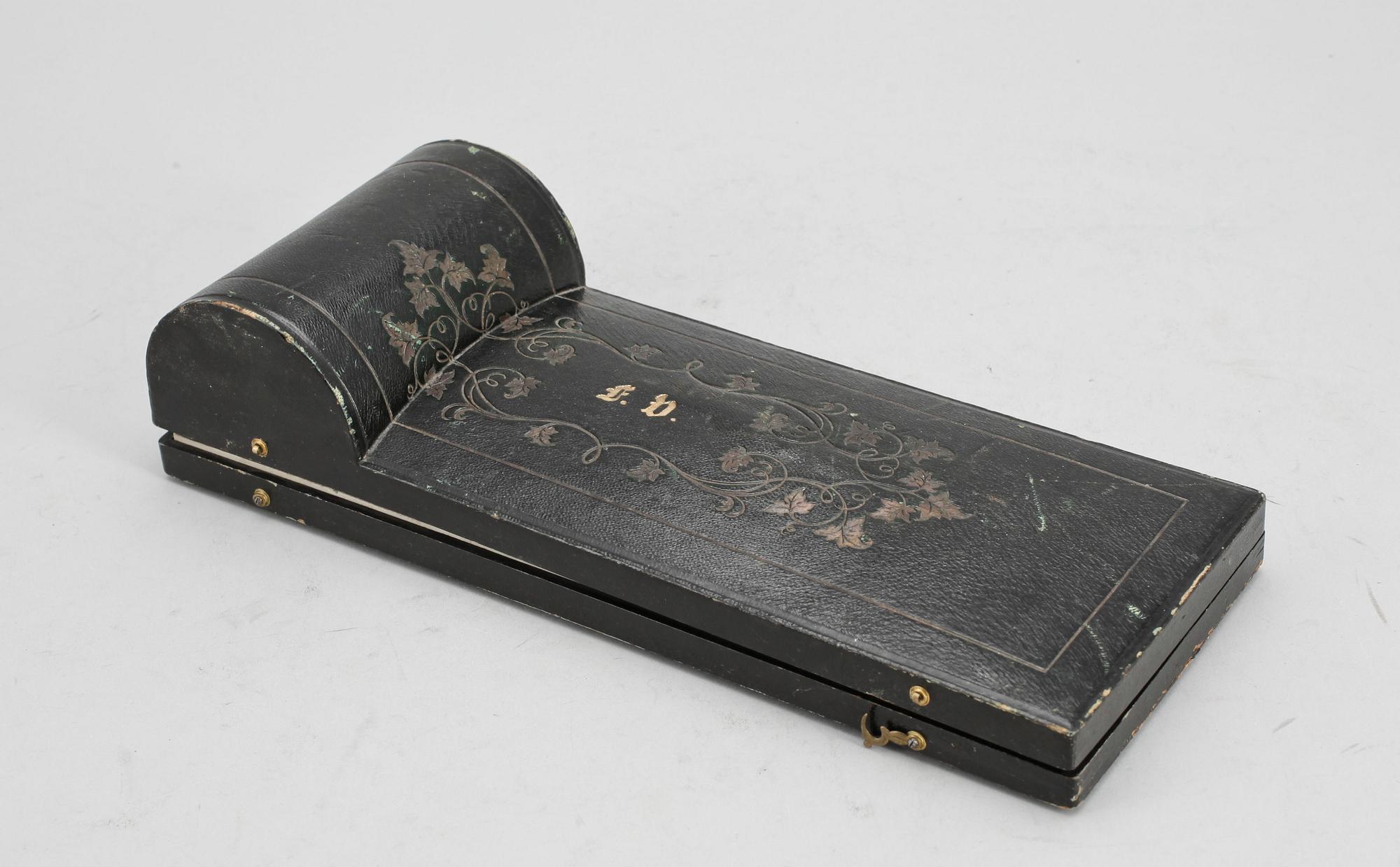 RESEBESTICKSET, 6 delar, silver, modell "Olga", mest Christian Hammer, Stockholm 1860-71. Tot ca 250 gram.