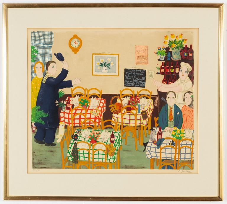 Lennart Jirlow,, a lithograph in colours, signed 283/380.
