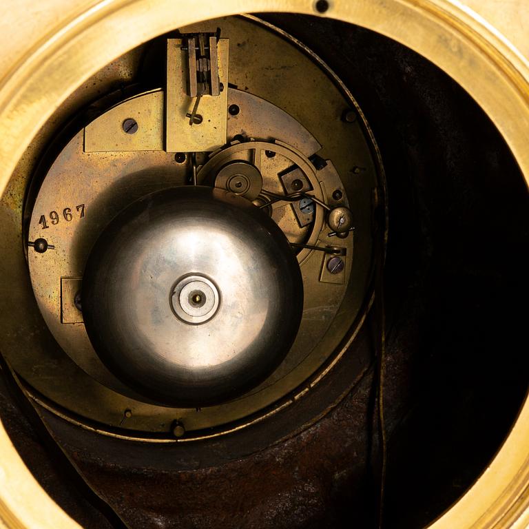 A large mantle clock, France, second half of the 19th century.
