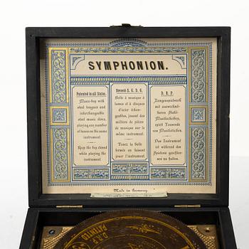 A music box, “Symphonion Simplex”, Germany, second half of the 19th century.