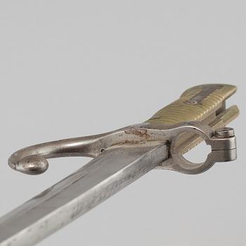 A French sword bayonet, second half of the 19th century.