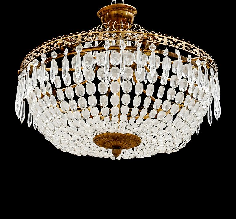 TAKLAMPA, 1900-talets mitt. Höjd ca 41 cm.