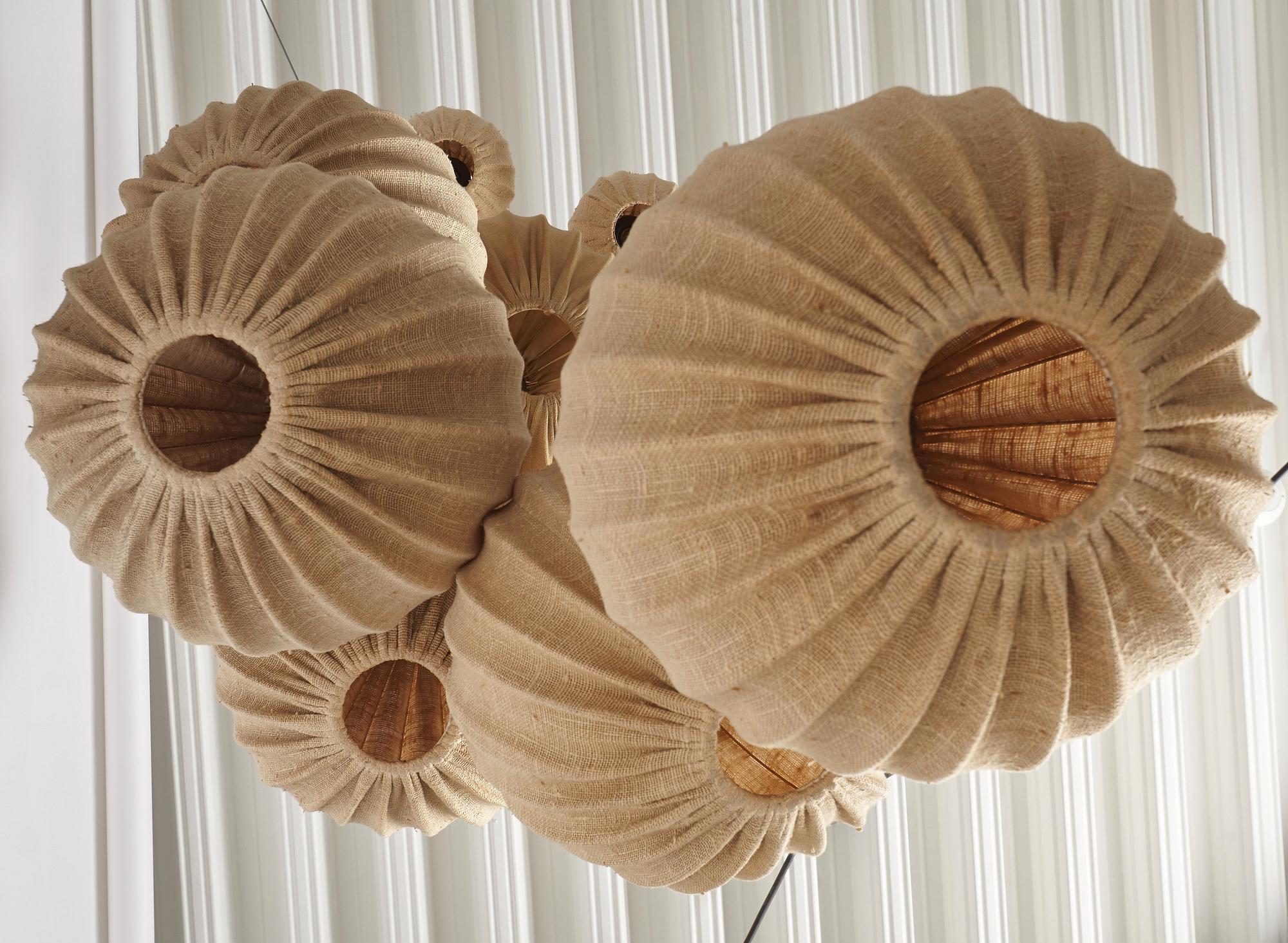 Hans-Agne Jakobsson, a Swedish Modern 14 light ceiling lamp, Markaryd, Sweden 1950's-60's.