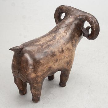 Dimitri Omersa & Co, a leather ottoman, sold at Firma Svenskt Tenn.