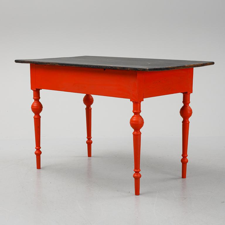 A painted desk, late 19th Century.