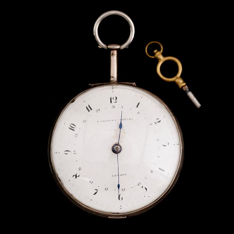 SPINDELUR, silver, Eardley Norton, London, omkring år 1800.