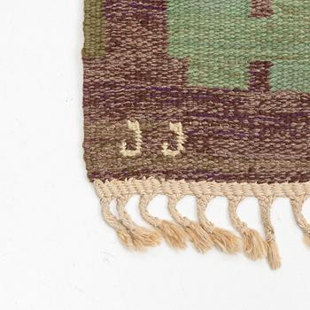 Judith Johansson, a carpet, "Hallandsåsen", flat weave, ca 303,5 x 216,5 cm, signed JJ J.