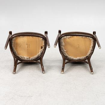 Karmstolar, ett par, 1900-talets andra hälft.