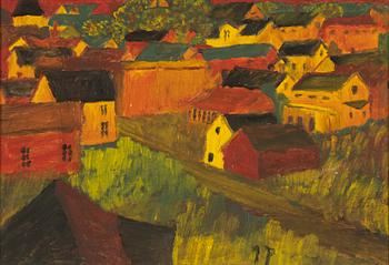 Primus Mortimer Pettersson, oil on panel, signed.