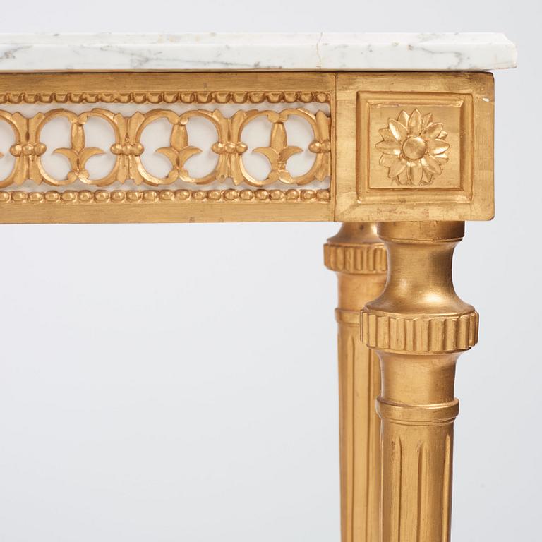 Konsolbord, Stockholmsarbete i Pehr Ljungs art (1743-1819), Sengustavianskt.