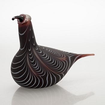 Oiva Toikka, lasilintu, "Kuovi", signeerattu O. Toikka Nuutajärvi.