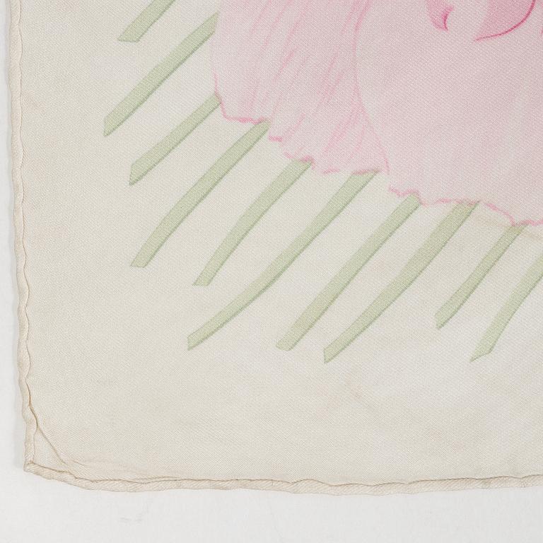 Hermès, scarf, "Peonies".