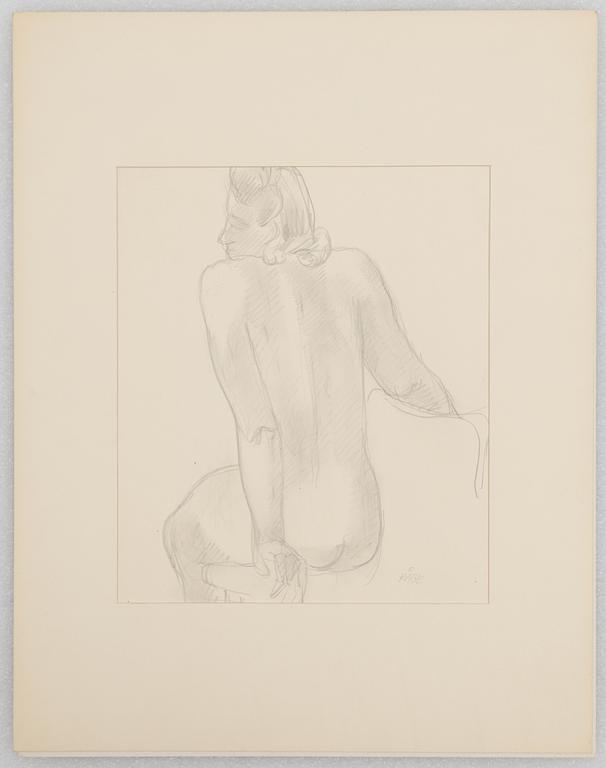 Wilhelm Kåge, a set of three model studies, signed, 1930s-40s.