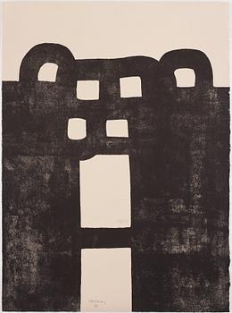 898. Eduardo Chillida, "Gurutze Gorria I".