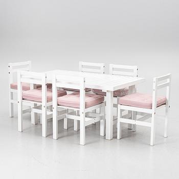 Elsa Stackelberg, Table with 6 chairs, Free Form, contemporary.