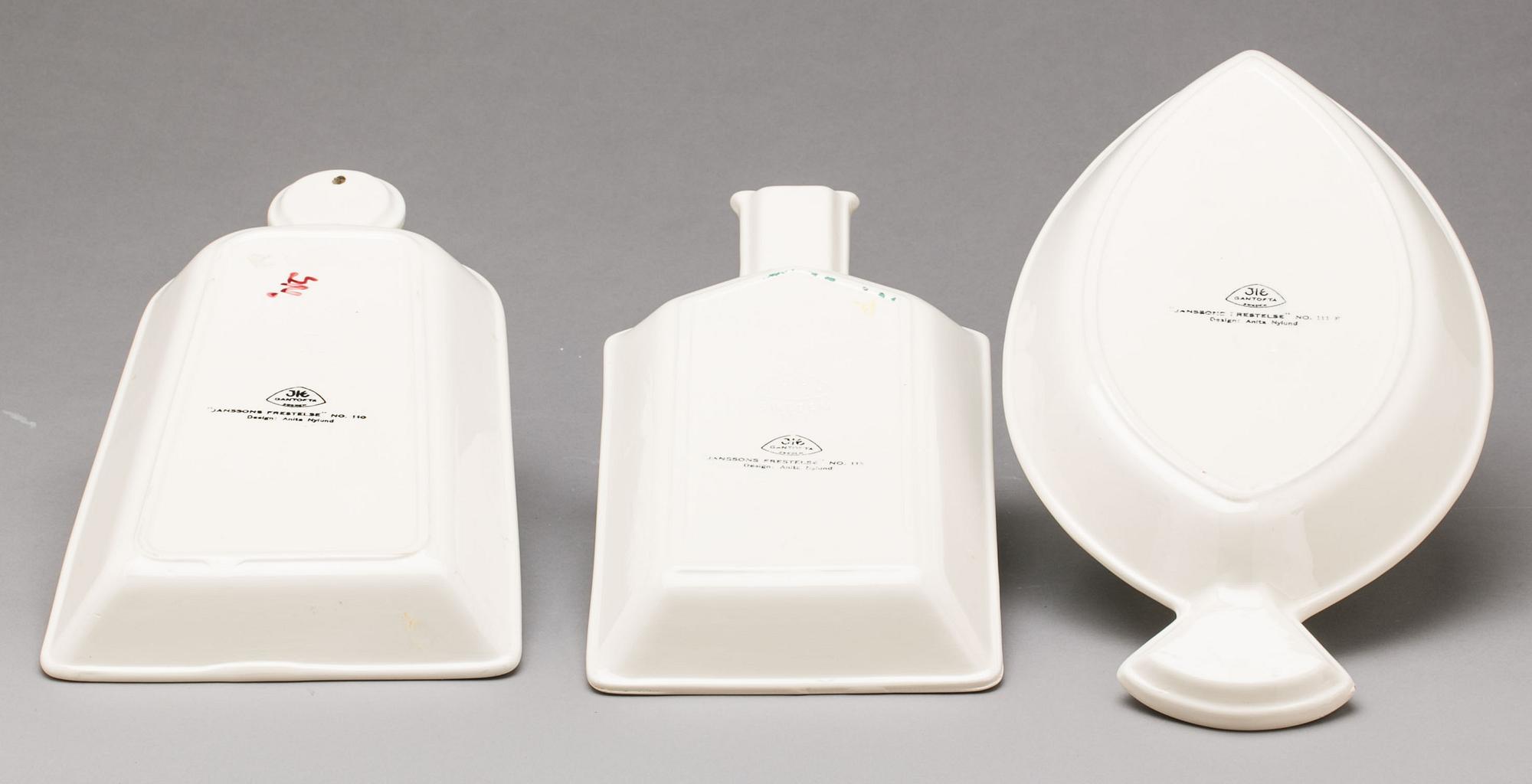 ANITA NYLUND, flintgods. Serveringsfat ur serien "Janssons Frestelse", JIE Gantofta.