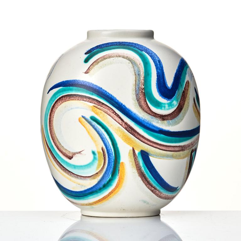 Isaac Grünewald, a stoneware vase, Rörstrand, Sweden 1940s.