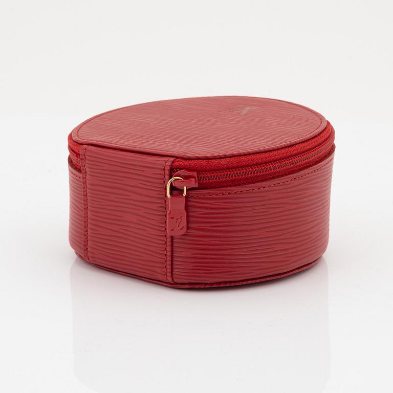 Louis Vuitton, a red epi leather 'Ecrin Bijoux Jewelry case', 2003.