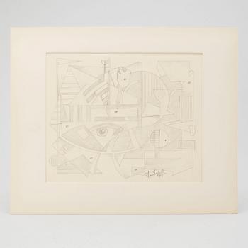 LARS ENGLUND, Pencil, signed and dated 1949.