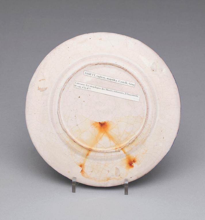 ASSIETT, majolika, 1800-tal.