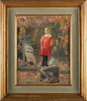 DAVID WALLIN, olja på pannå, signerad och daterad 1912.