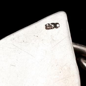 BROSCH, silver, med mynt Ungern 1779.