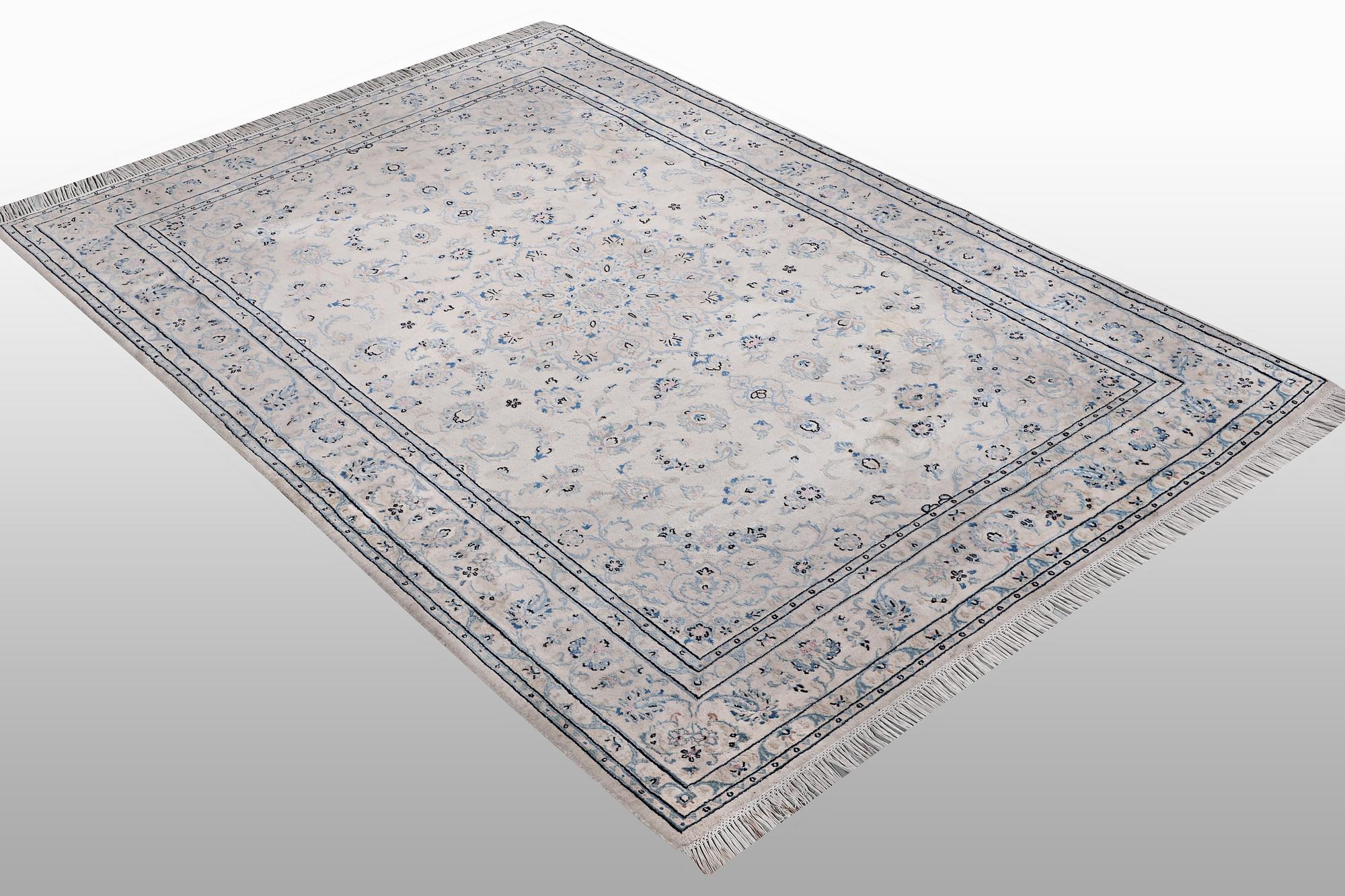 A rug, Nain, part silk, 6 Laa, ca 240 x 165 cm.