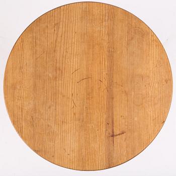 Nordiska Kompaniet, a stained pine "Lovö" table, 1940s.