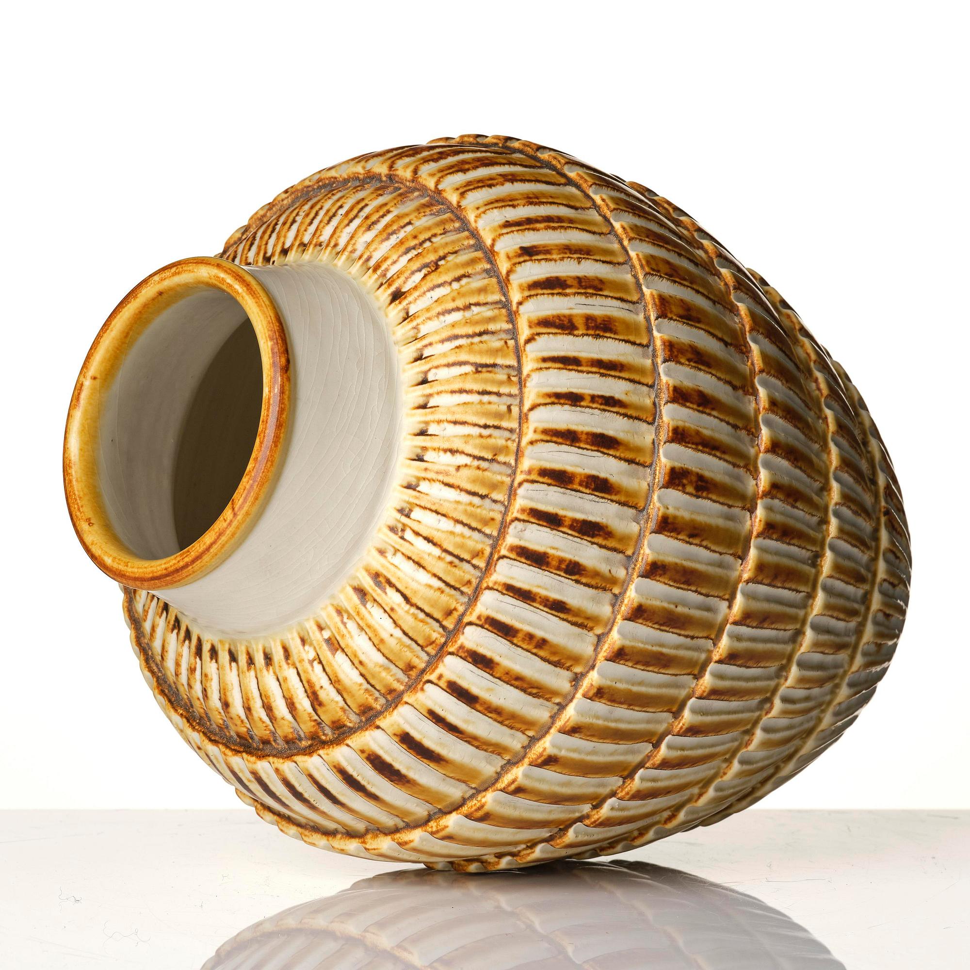 Gertrud Lönegren, a stoneware vase, Rörstrand, 1930s-40s.