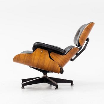 Charles & Ray Eames, a rosewood 'Lounge Chair' Herman Miller, 1960's/70's.