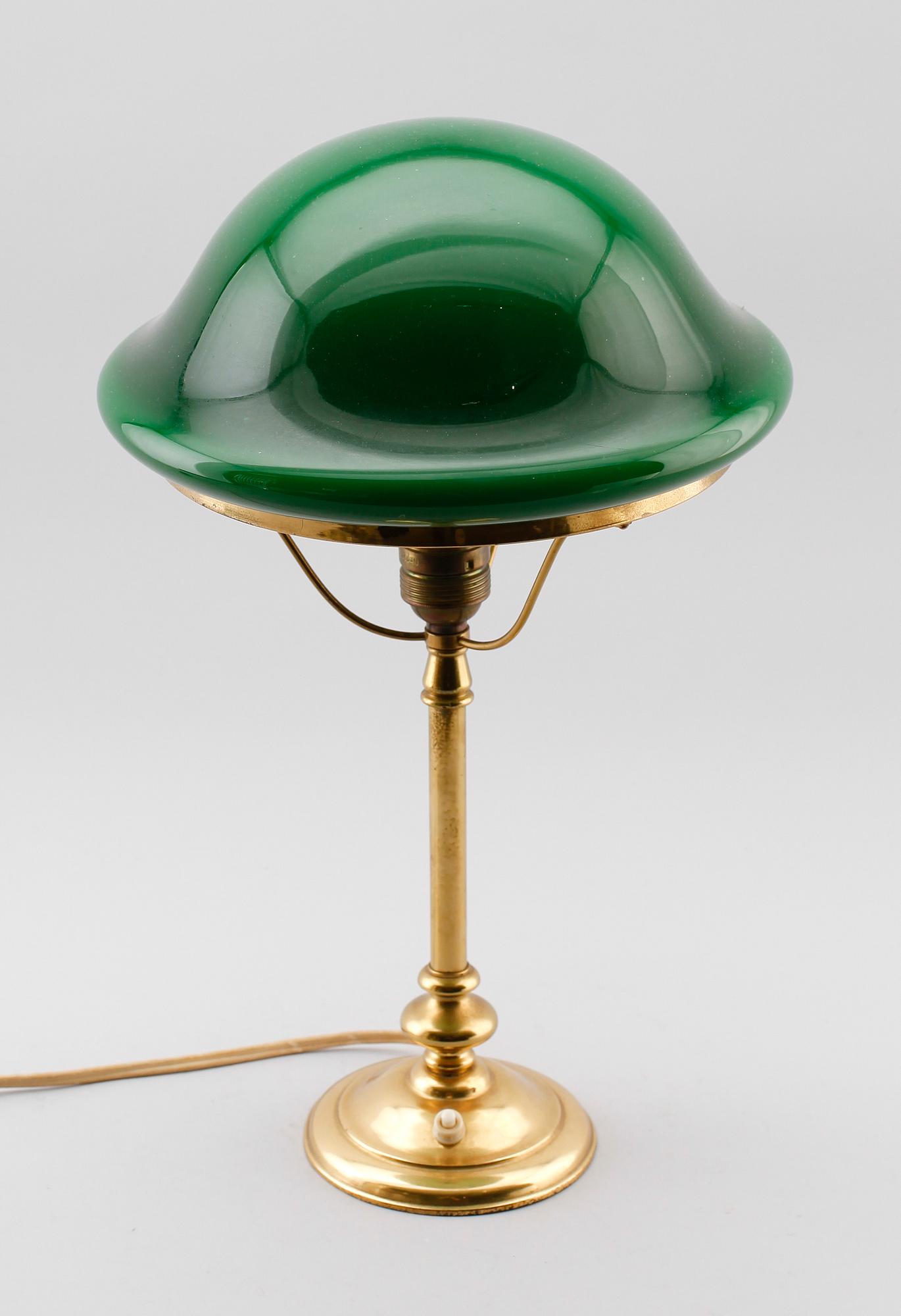 BORDSLAMPA, mässing, sk Strindbergslampa, 1900-tal.