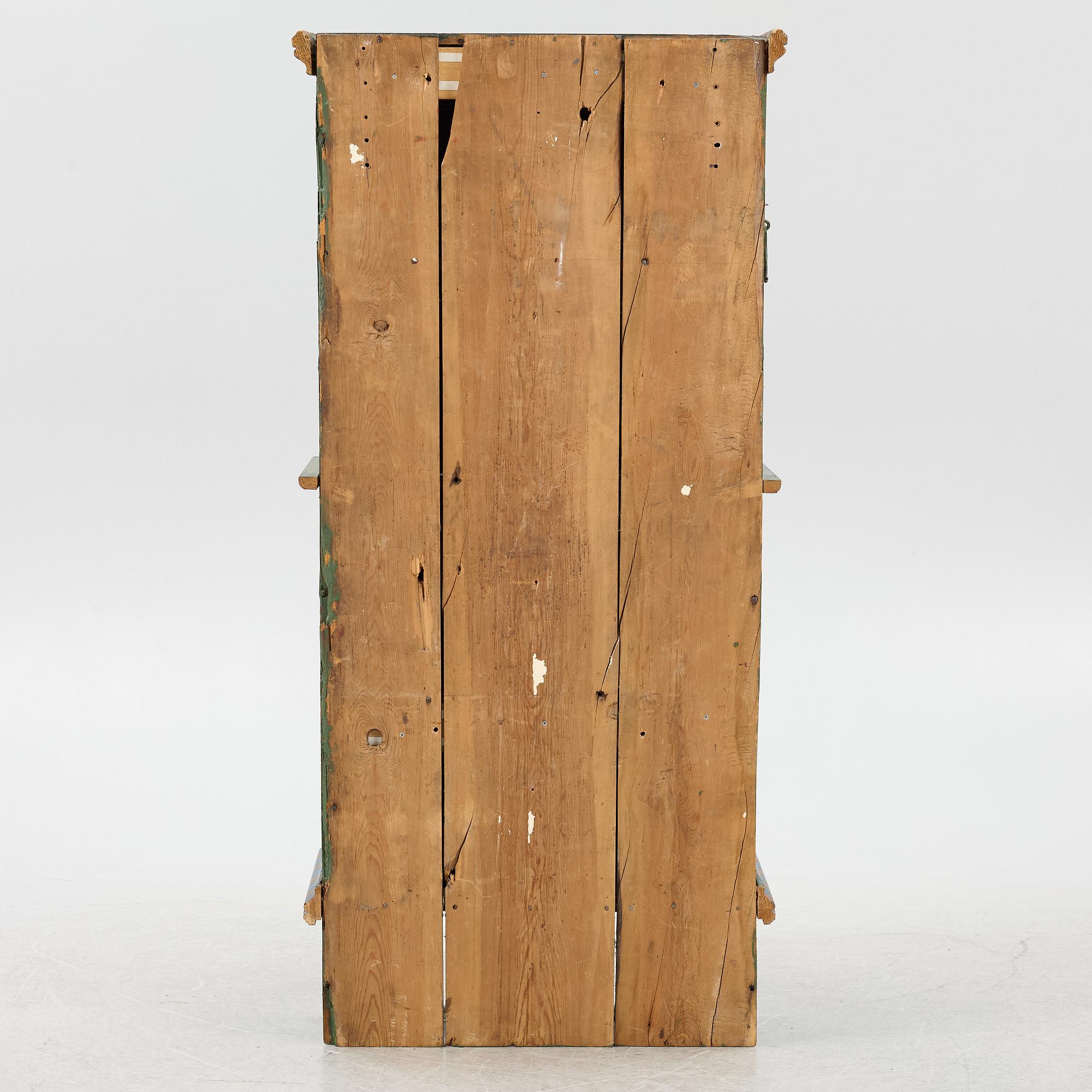 Hängskåp, allmoge, 1800-tal.