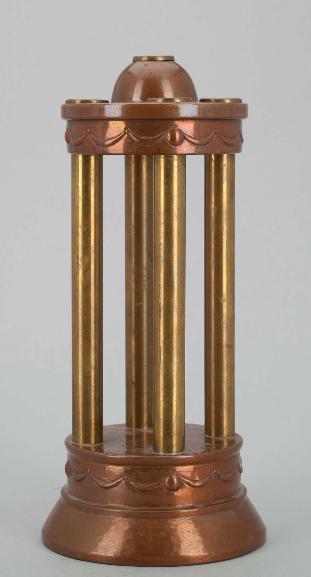 LJUSSTAKE, koppar, mässing, Wurtenbergische Metallwaren Fabrik, 1900-talets början.