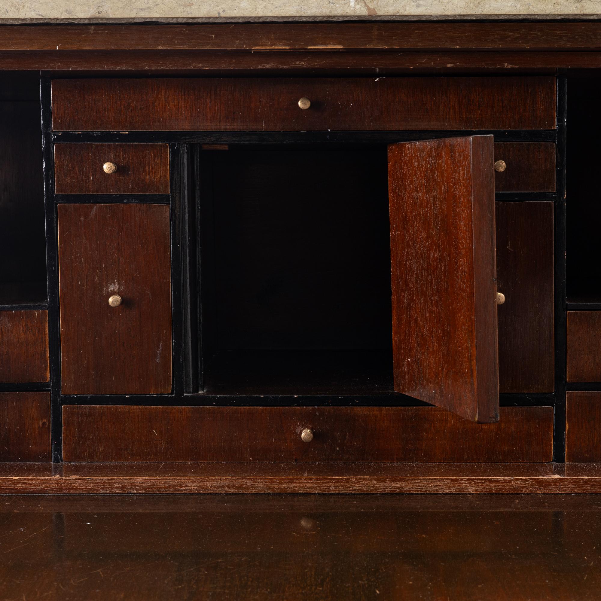 Secretaire, late Gustavian, circa 1800.