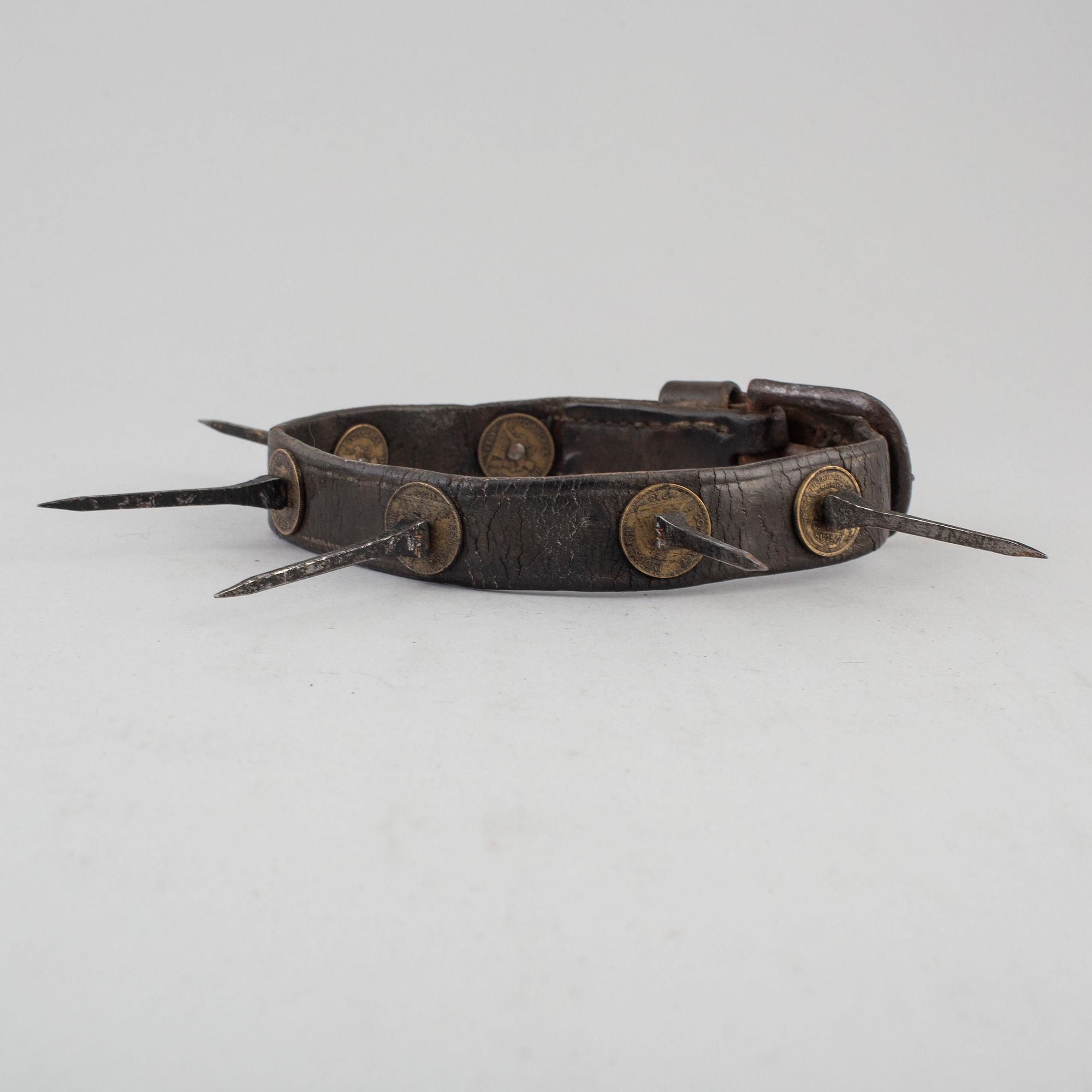 A first half of the 20th century dog collar.