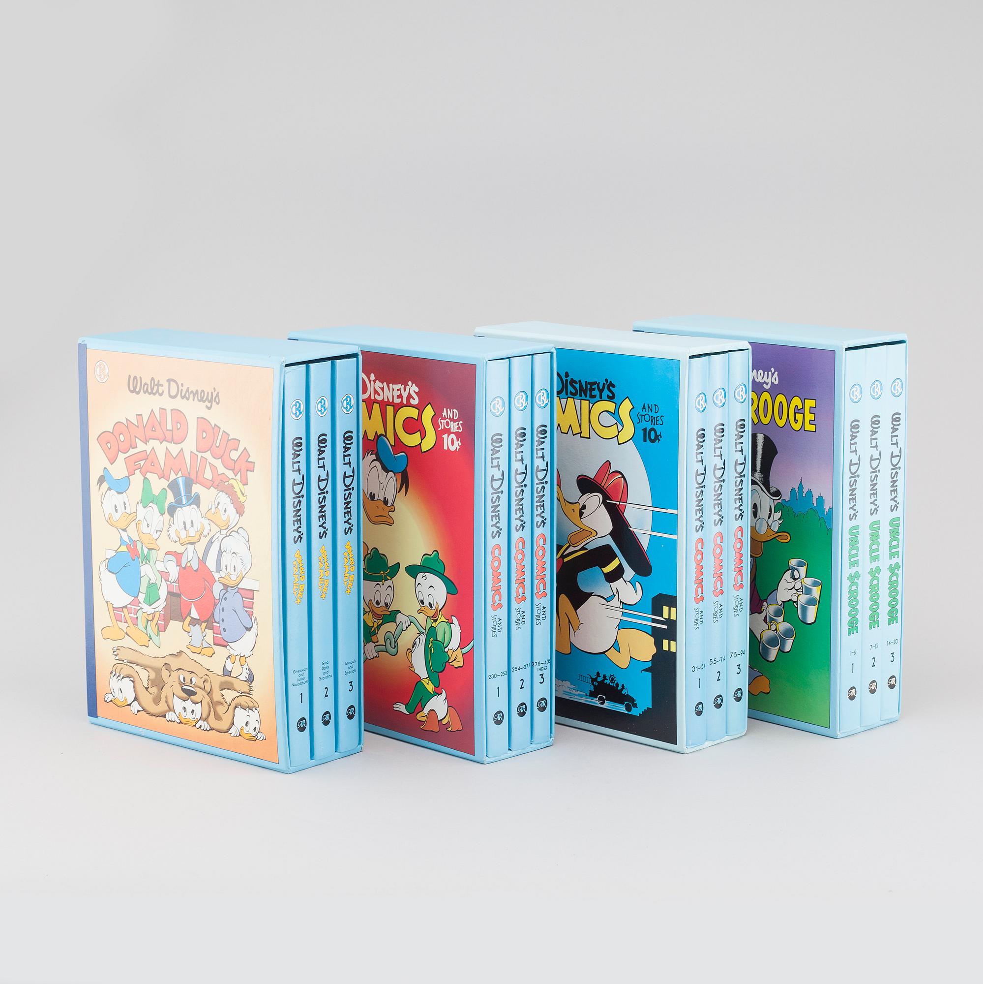 CARL BARKS LIBRARY, Walt Disney, 30 volymer, Another Rainbow Publishing, Arizona, 1980-tal.