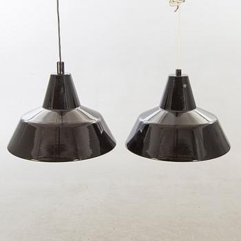 Louis Poulsen, A set of two Danish ceiling lamps, later part of the 20th century.